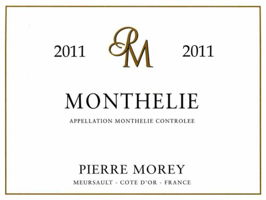 Domaine Pierre Morey Monthelie 2011 Front Label