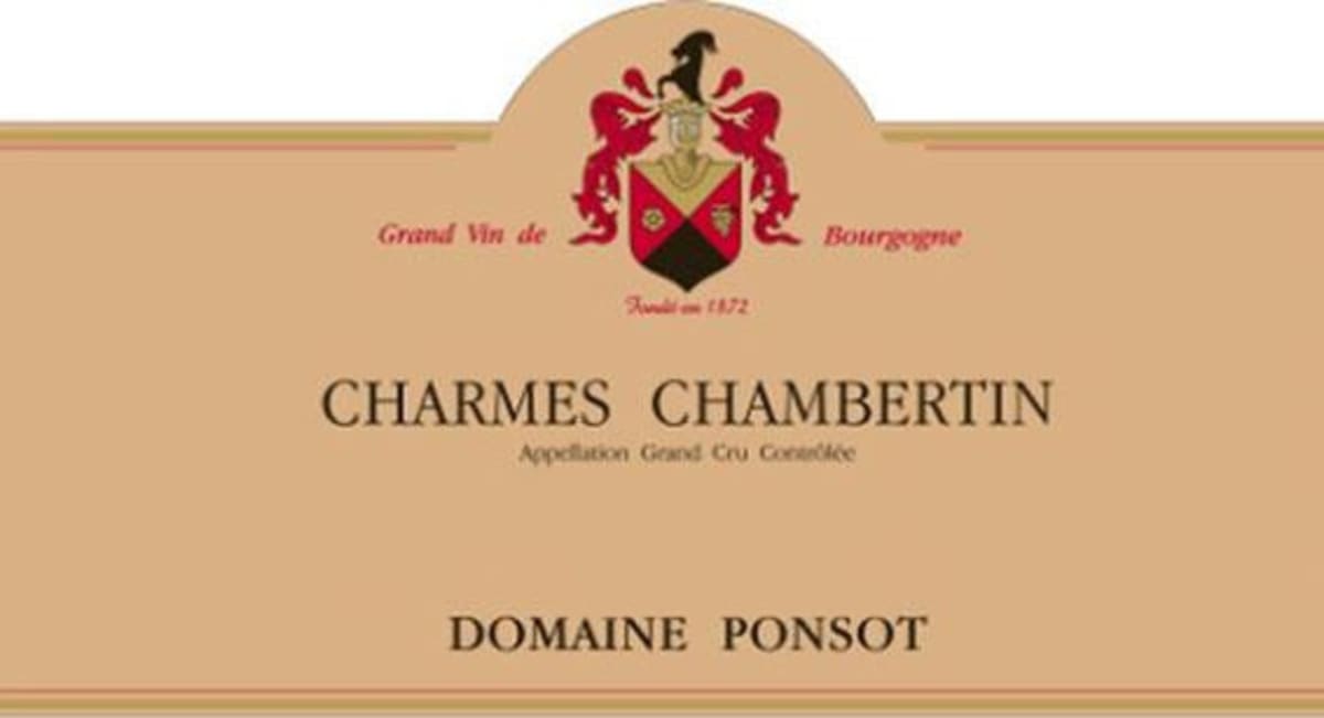 Domaine Ponsot Charmes Chambertin 2013 Front Label