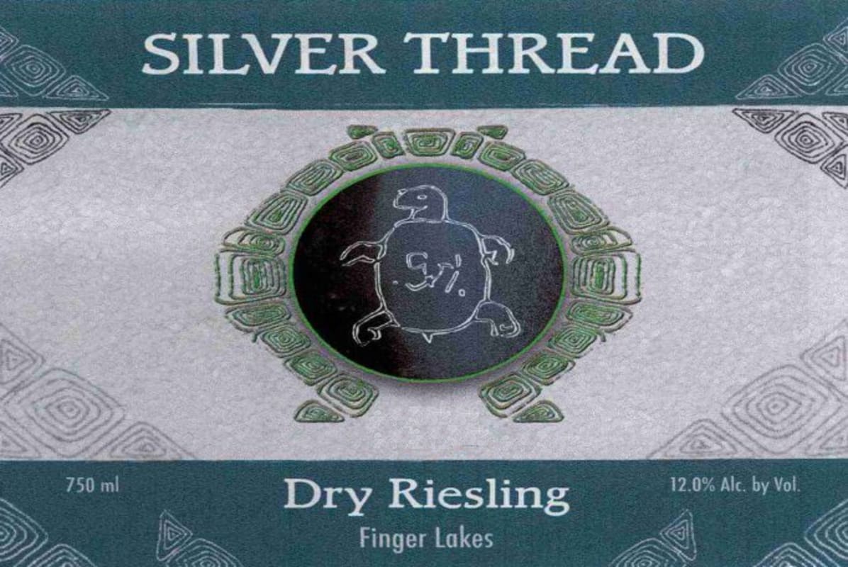 Silver Thread Dry Riesling 2013 Front Label
