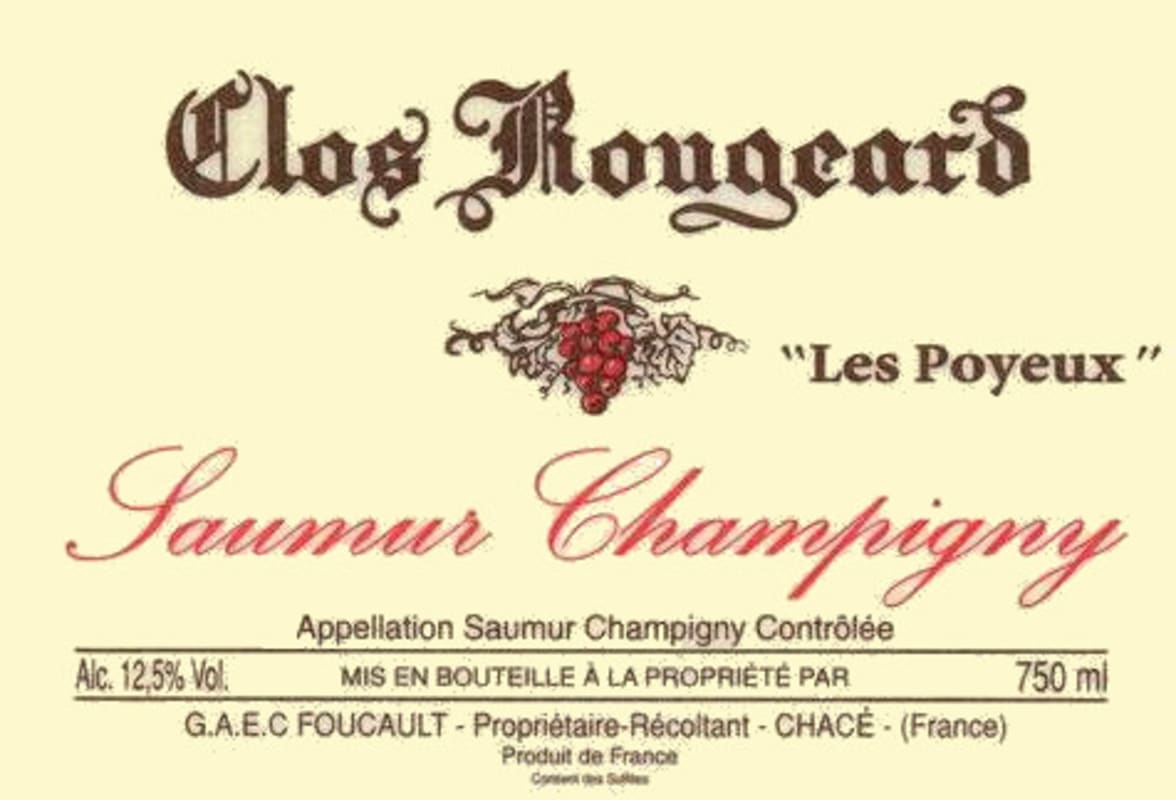 Clos Rougeard Saumur-Champigny Les Poyeux 2011 Front Label