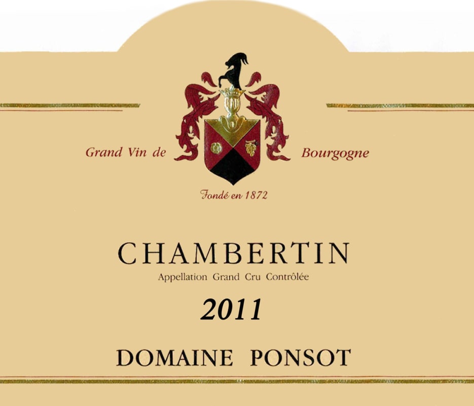 Domaine Ponsot Chambertin Grand Cru 2011 Front Label