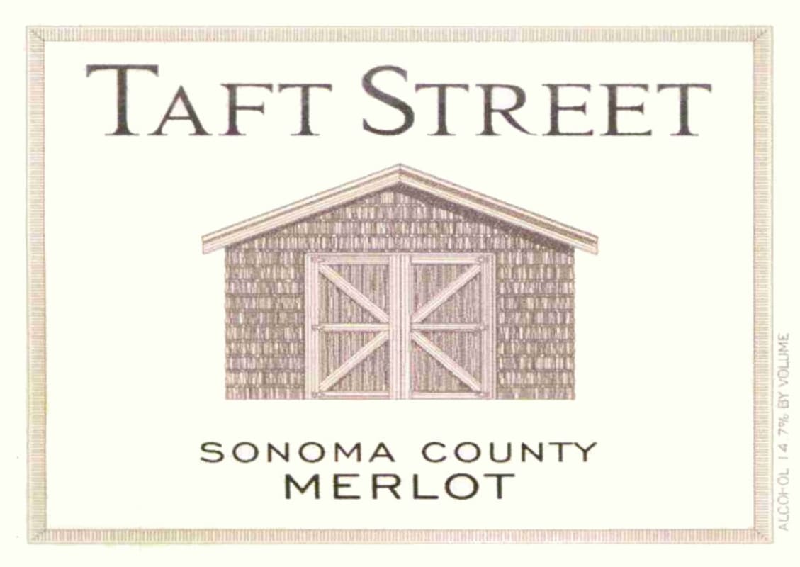 Taft Street Sonoma County Merlot 2009 Front Label