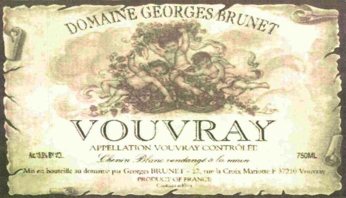 Domaine Nicolas Brunet Vouvray Demi Sec 2005 Front Label