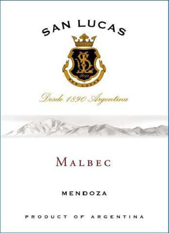 San Lucas Malbec 2013 Front Label