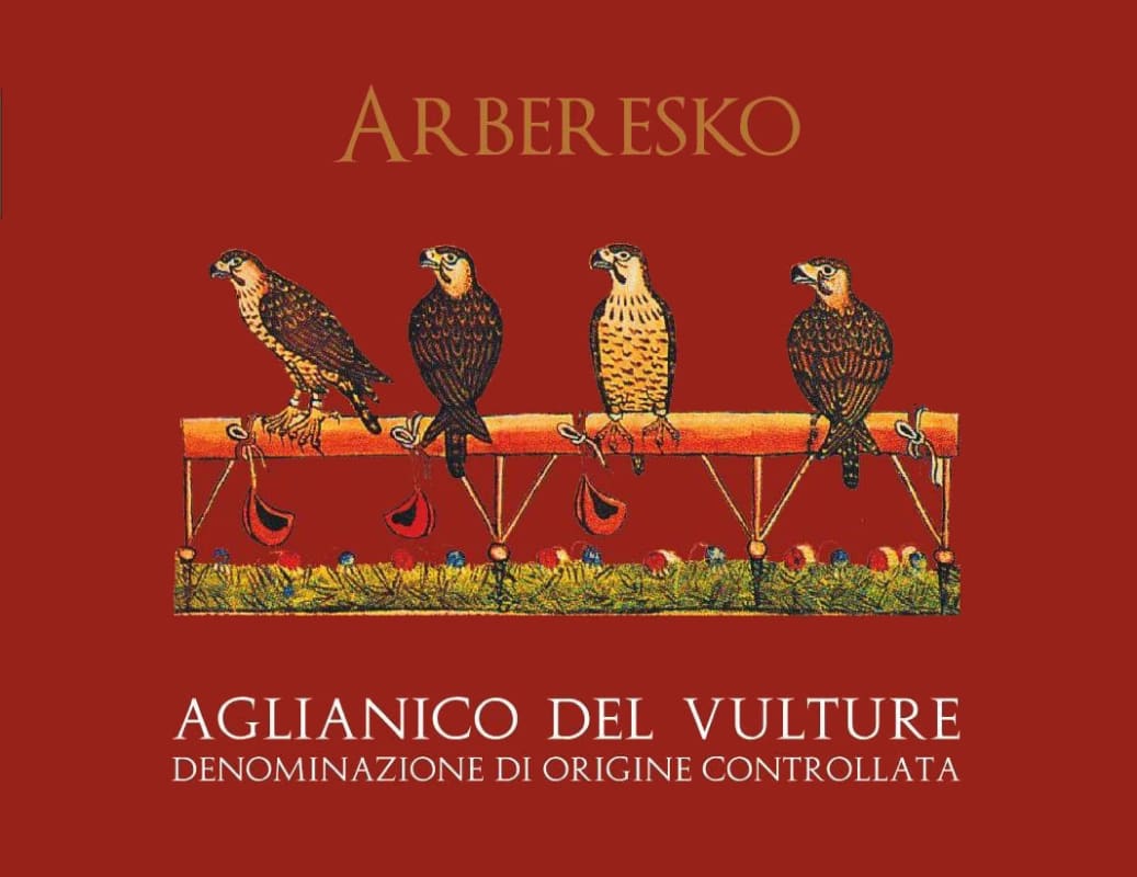 San Martino Aglianico del Vulture Arberesko 2010 Front Label