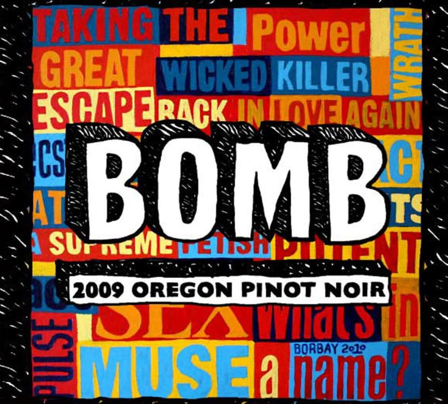 Bomb Pinot Noir 2009 Front Label