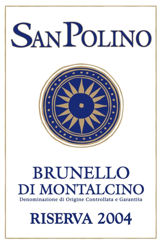 San Polino Brunello di Montalcino Riserva 2004 Front Label