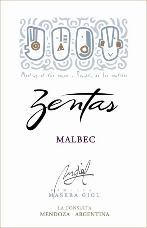 San Polo Bodega & Vinedos Zentas Malbec 2013 Front Label