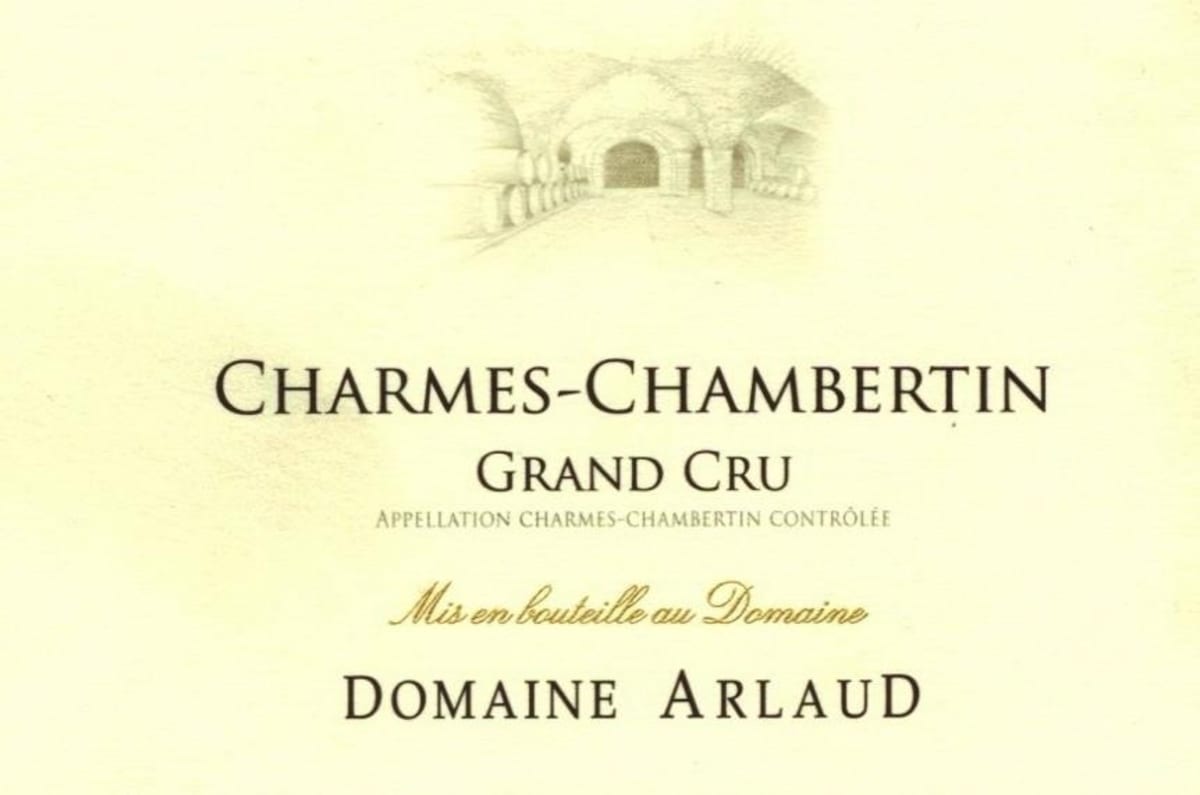 Domaine Arlaud Charmes-Chambertin Grand Cru 2011 Front Label