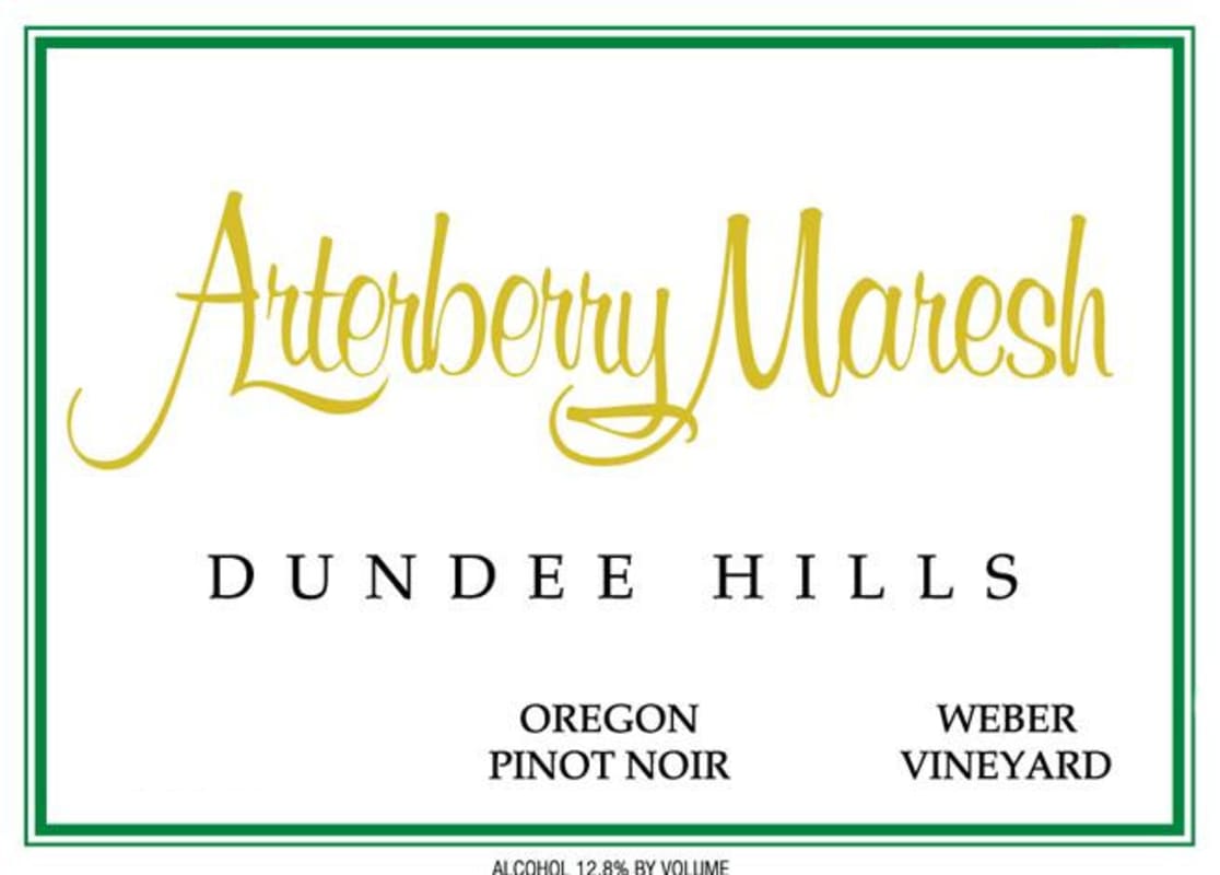 Arterberry Maresh Weber Vineyard Pinot Noir 2011 Front Label
