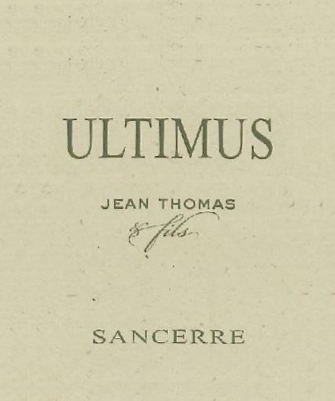 Domaine Thomas & Fils Sancerre Ultimus 2015 Front Label