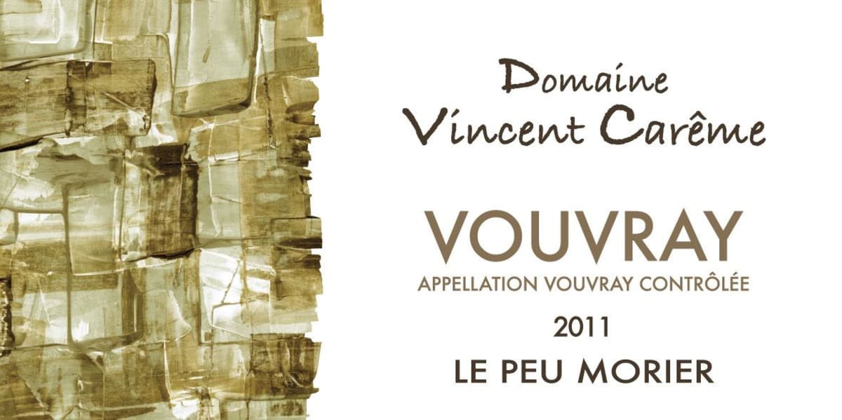 Domaine Vincent Careme Vouvray Le Peu Morier 2011 Front Label