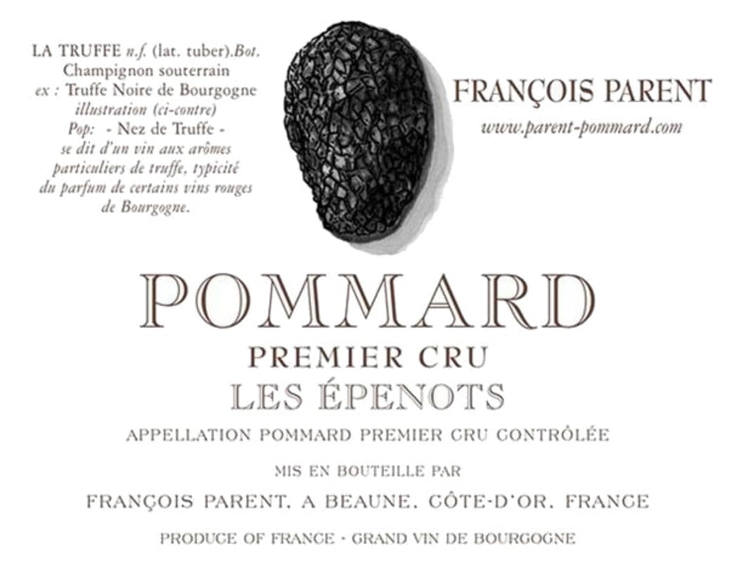 Domaine Parent Pommard Les Epenots Premier Cru 2008 Front Label