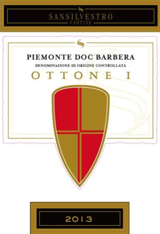 Chateau de Lidonne Ottone 1 Barbera 2013 Front Label
