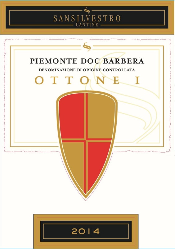 Chateau de Lidonne Ottone 1 Barbera 2014 Front Label