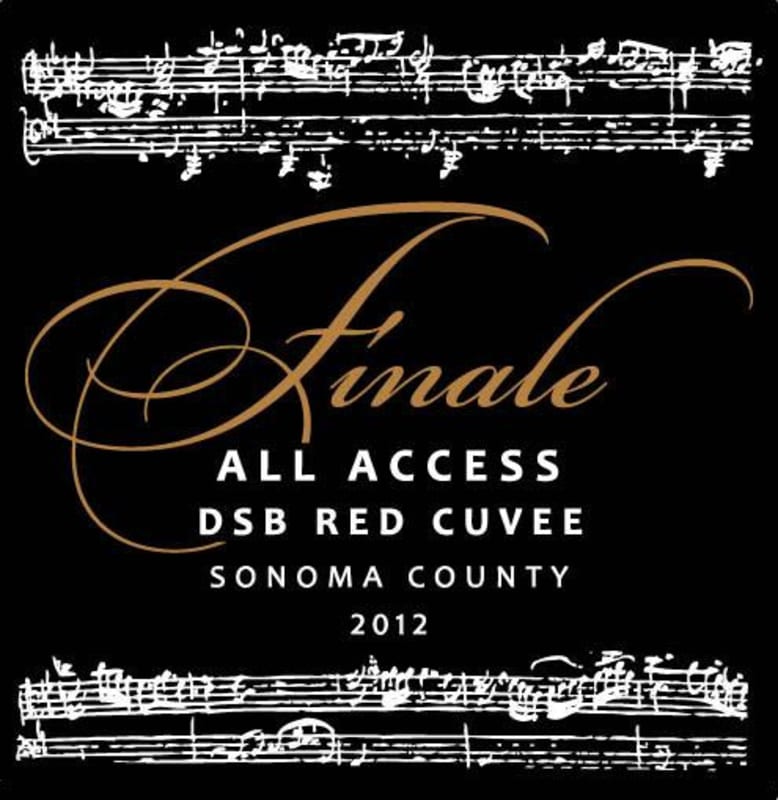 De La Montanya Winery Finale DSB Cuvee 2012 Front Label