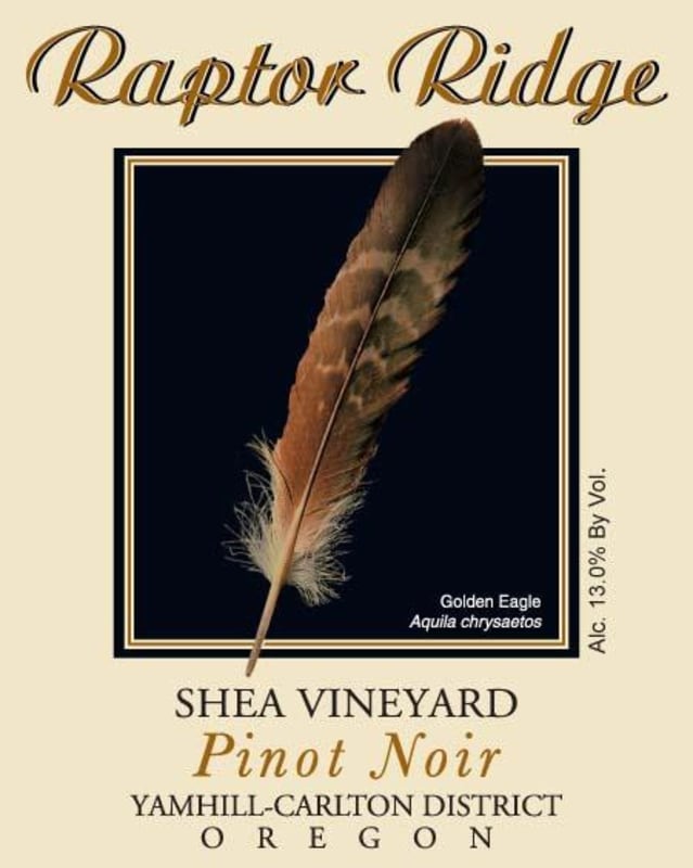 Raptor Ridge Shea Vineyard Pinot Noir 2011 Front Label