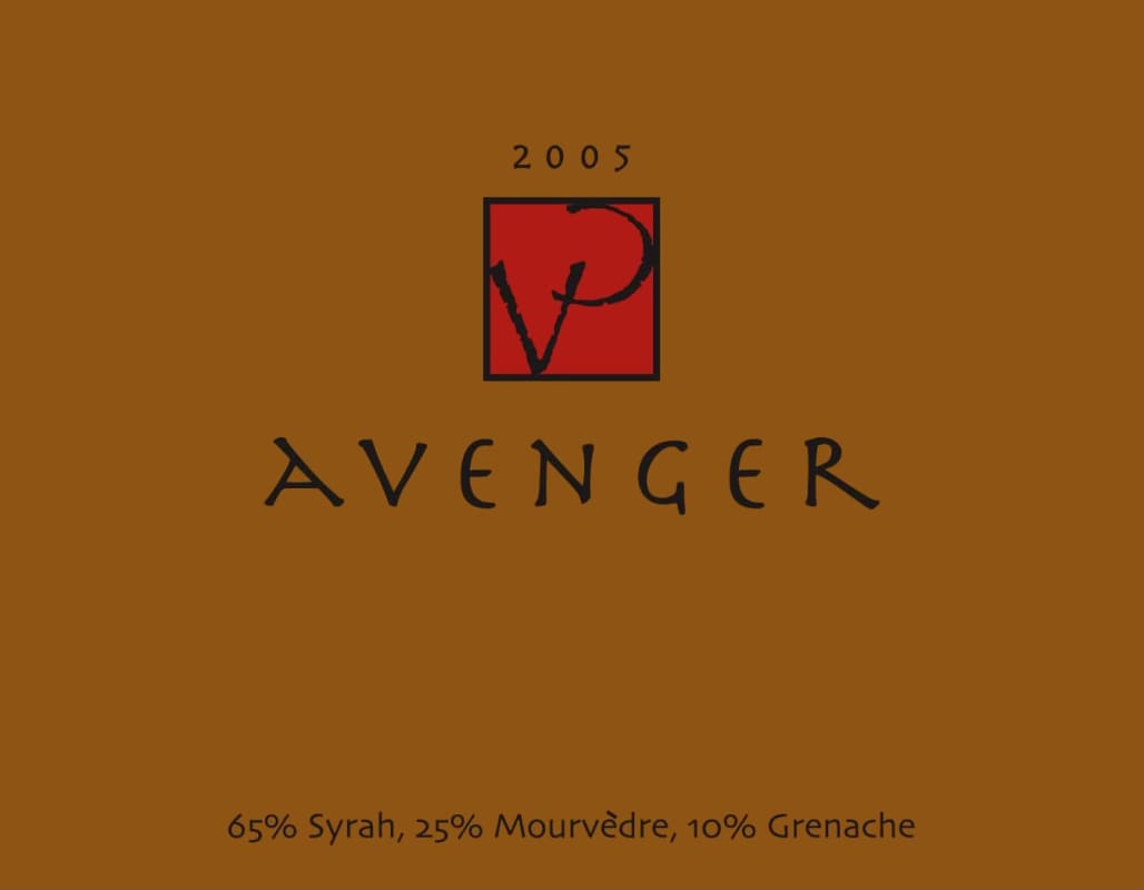Villa Creek Avenger 2005 Front Label
