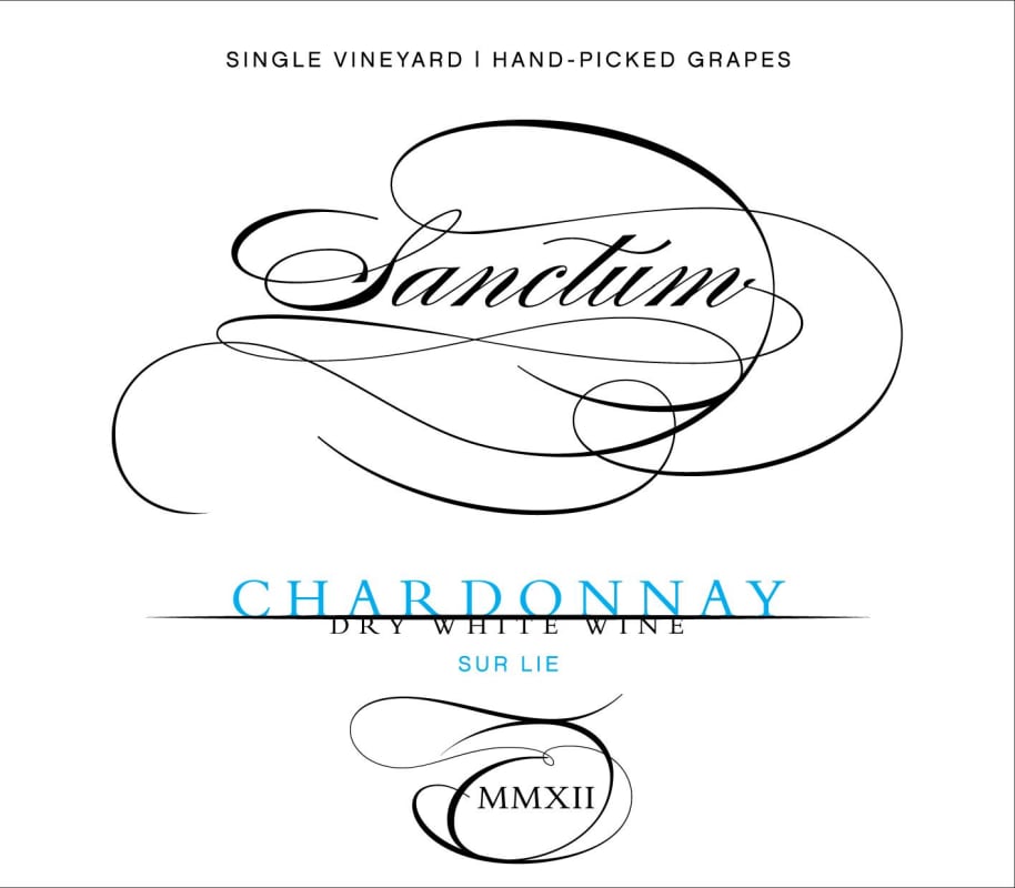 Sanctum Wine Chardonnay 2012 Front Label