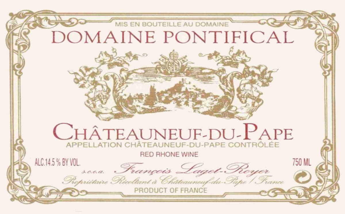 Dom. Pontifical Chateauneuf-du-Pape 2007 Front Label
