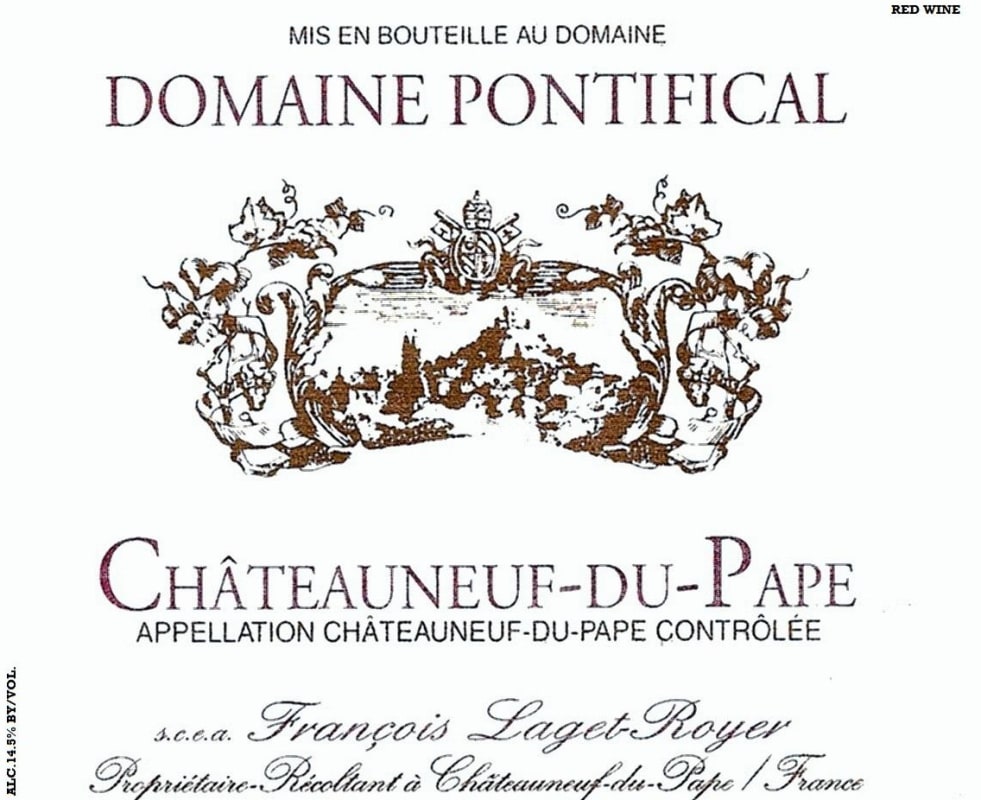 Dom. Pontifical Chateauneuf-du-Pape 2012 Front Label