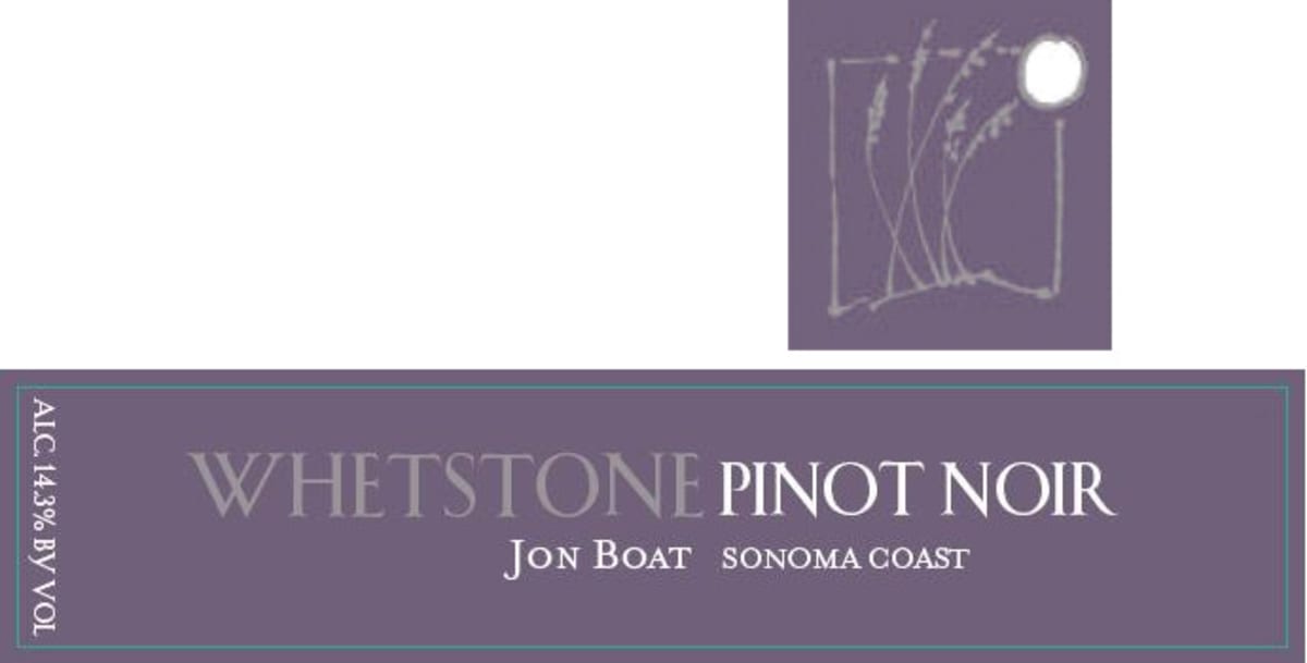 Whetstone Wine Cellars Jon Boat Pinot Noir 2010 Front Label