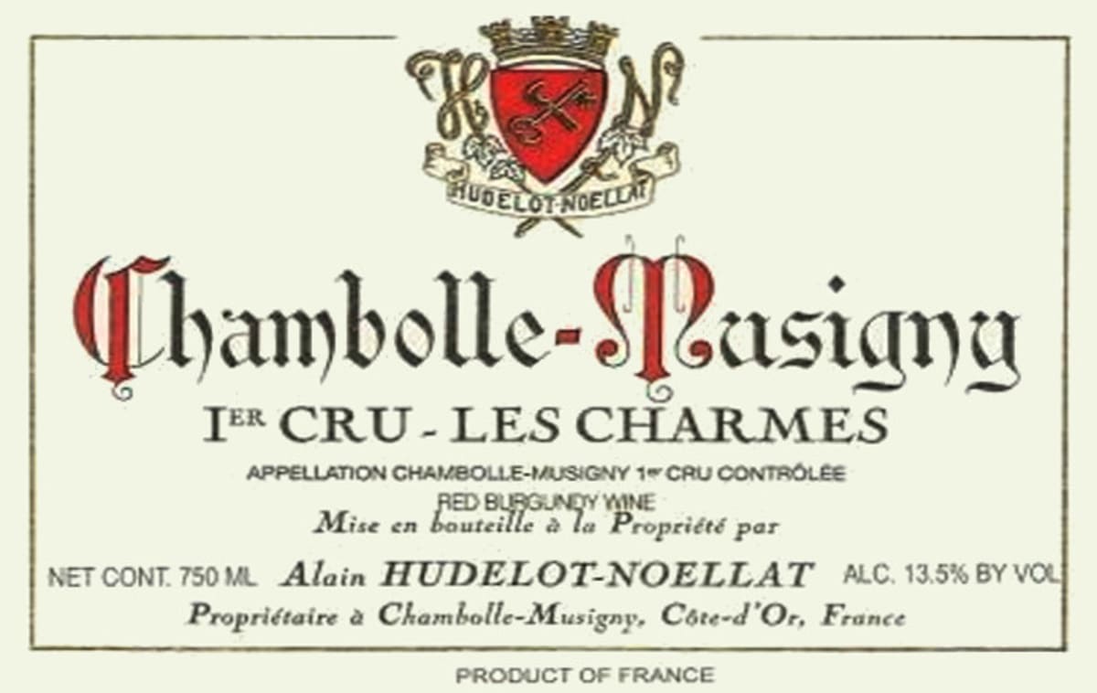 Hudelot-Noellat Chambolle-Musigny Les Charmes Premier Cru 2004 Front Label