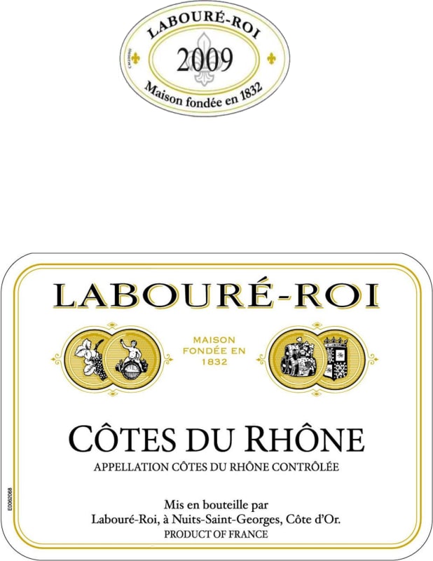 Laboure Roi Cotes du Rhone 2009 Front Label