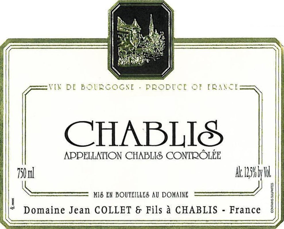 Jean Collet Chablis 2013 Front Label