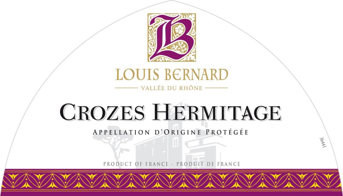 Louis Bernard Crozes-Hermitage 2012 Front Label