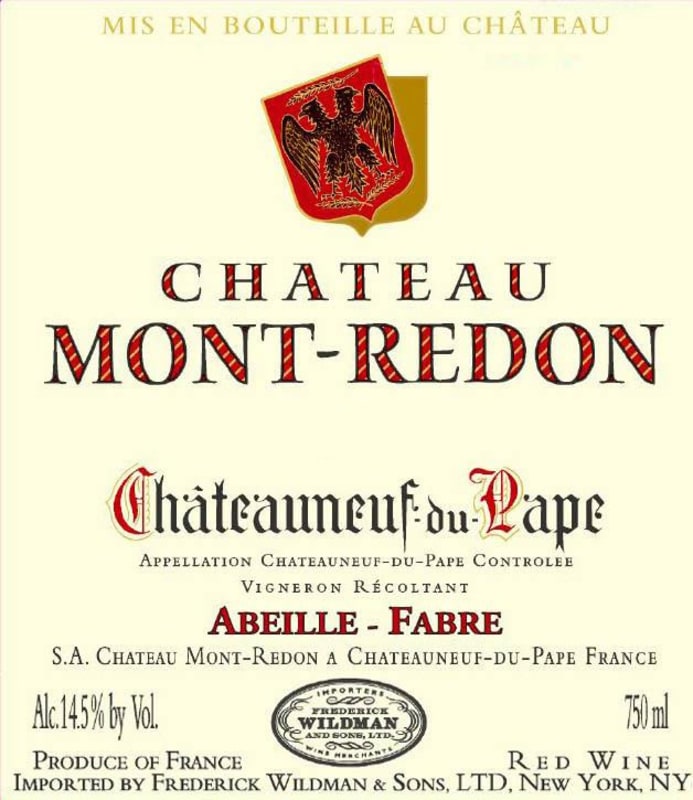 Chateau Mont-Redon Chateauneuf-du-Pape 1978 Front Label