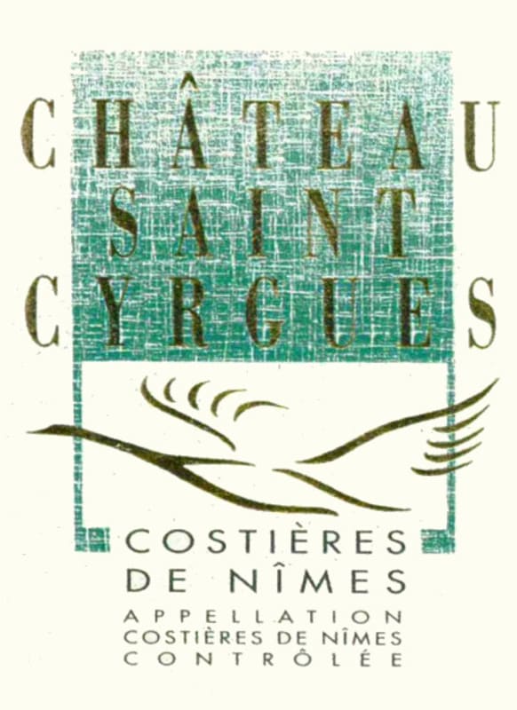Chateau Saint-Cyrgues Costieres de Nimes Blanc 2003 Front Label