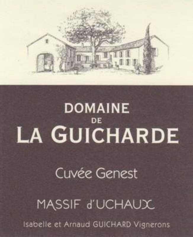 Domaine de la Guicharde Cotes du Rhone Villages Massif d'Uchaux Cuvee Genest 2014 Front Label