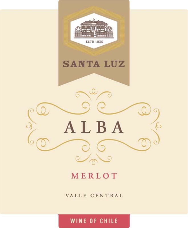Santa Luz Wines Alba Merlot 2015 Front Label
