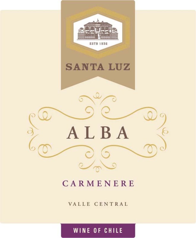 Santa Luz Wines Alba Carmenere 2013 Front Label
