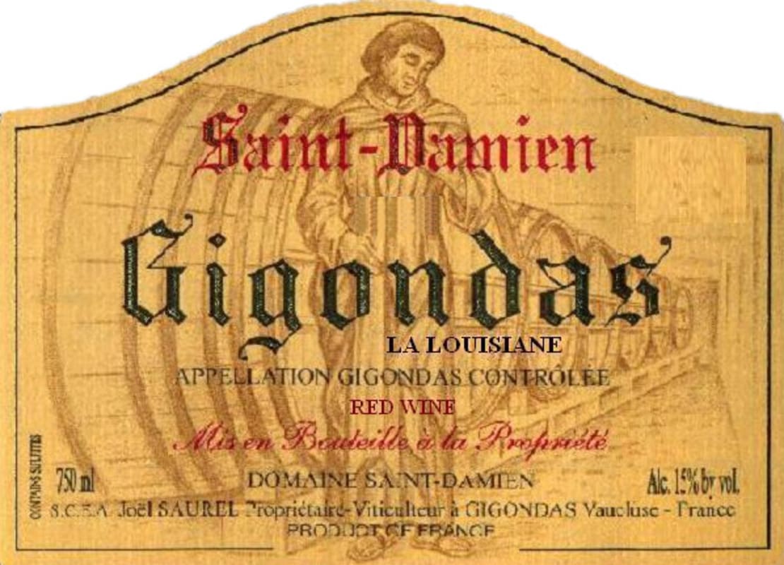 Domaine Saint-Damien Gigondas La Louisiane 2011 Front Label