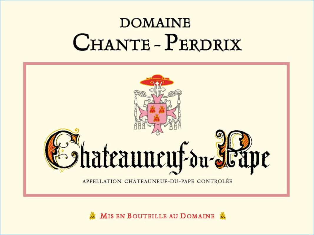Dom. Chante-Perdrix Chateauneuf-du-Pape 2010 Front Label