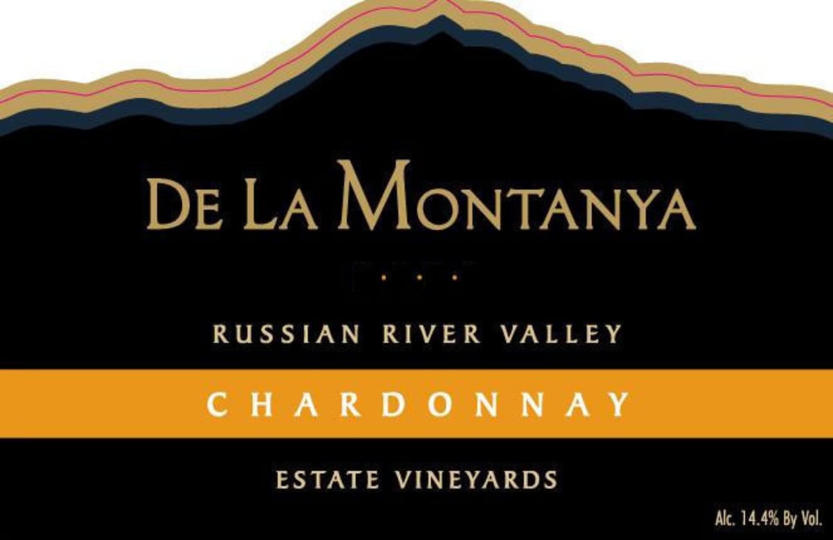 De La Montanya Winery Estate Vineyard Chardonnay 2007 Front Label
