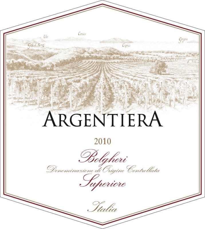 Argentiera Bolgheri Superiore 2010 Front Label