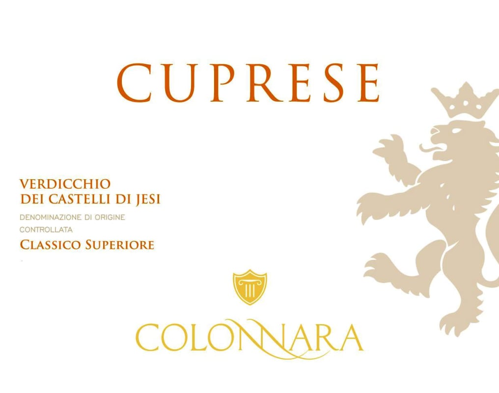 Colonnara Verdicchio dei Castelli di Jesi CUPRESE 2013 Front Label