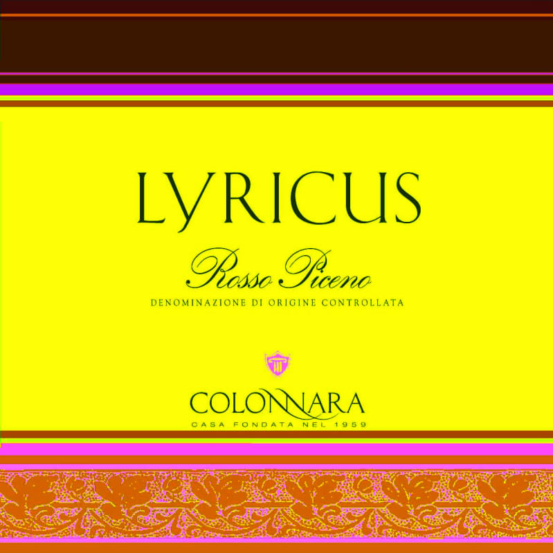 Colonnara Rosso Piceno Lyricus 2011 Front Label