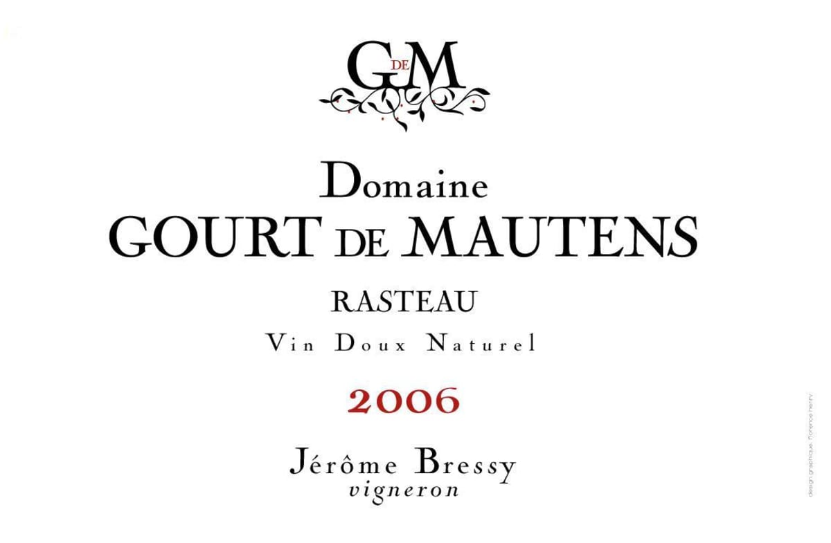 Domaine Gourt de Mautens Bressy 2006 Front Label