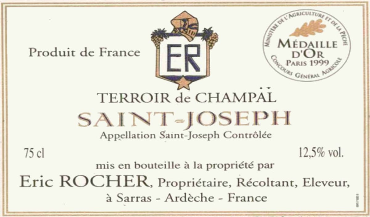 Dom. Eric Rocher Saint-Joseph 2005 Front Label