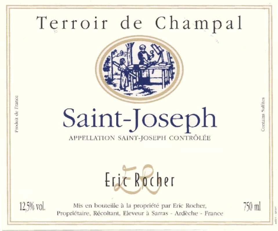 Dom. Eric Rocher Saint-Joseph 2007 Front Label