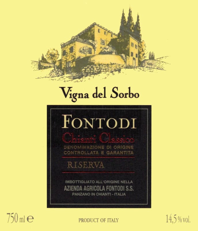 Fontodi Chianti Classico Vigna del Sorbo Riserva 2011 Front Label