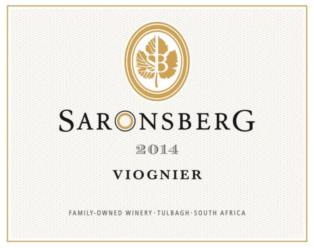 Saronsberg Viognier 2014 Front Label