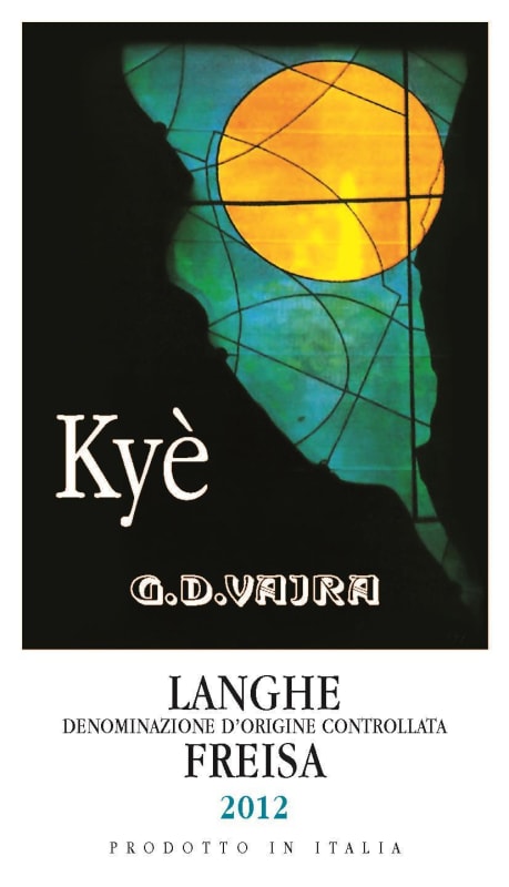 G.D. Vajra Langhe Kye Freisa 2012 Front Label