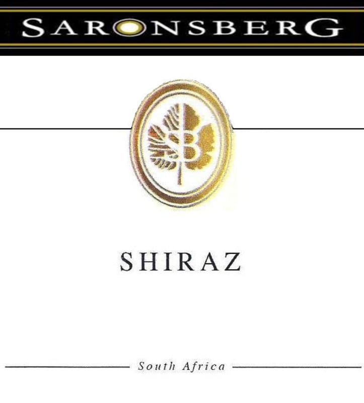 Saronsberg Shiraz 2010 Front Label