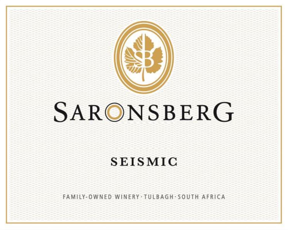 Saronsberg Seismic 2013 Front Label