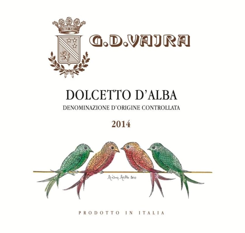 G.D. Vajra Dolcetto d'Alba 2014 Front Label